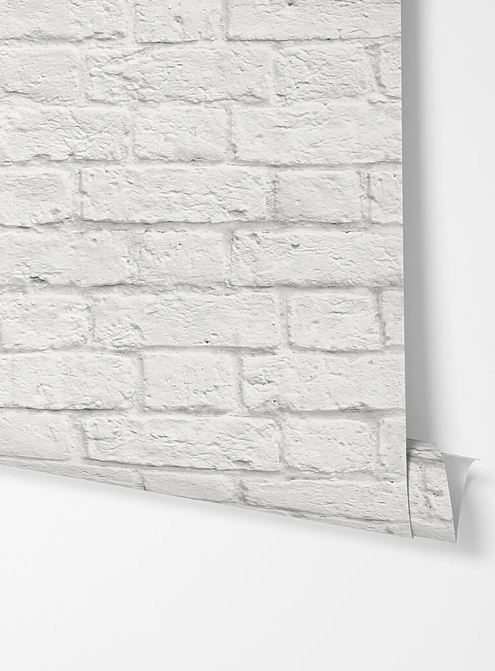 Brick illusion wallpaper strip