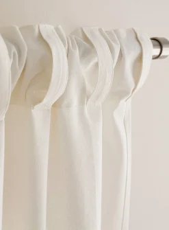 Bright white pure cotton curtain