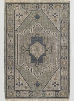 Bristol blue medallions rug