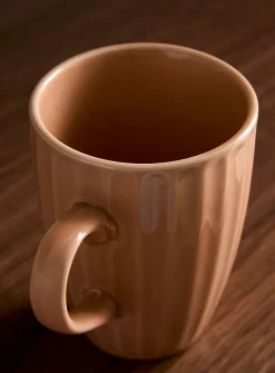Broad grooves mug