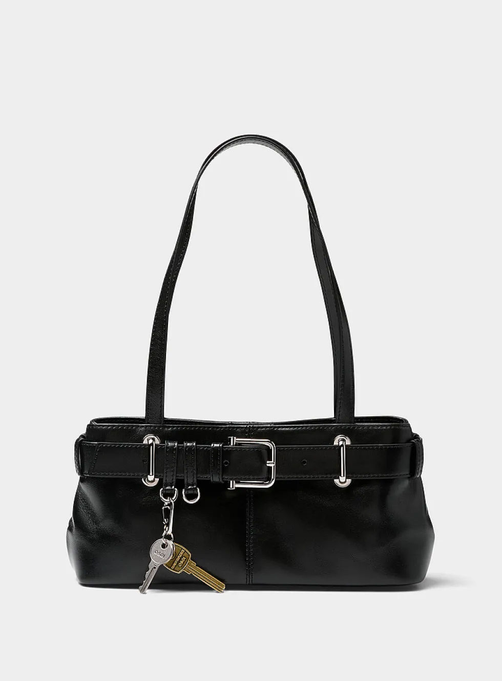 Brocle small black leather shoulder bag
