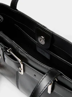 Brocle small black leather shoulder bag