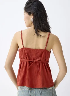 Broderie anglaise and bows cami