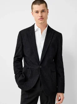 Broderie anglaise black blazer
