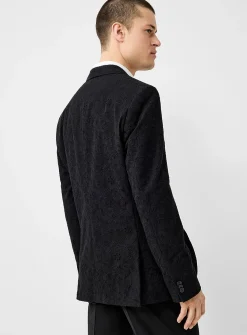 Broderie anglaise black blazer