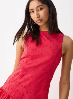 Broderie anglaise minidress