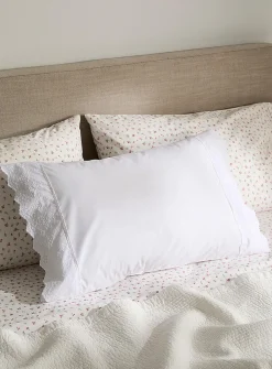 Broderie anglaise pillowcase