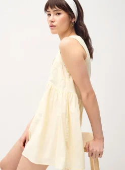 Broderie anglaise poplin romper