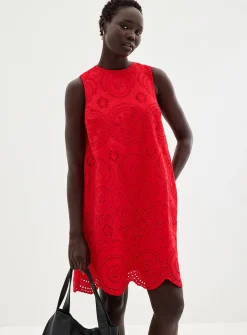 Broderie anglaise trapeze dress