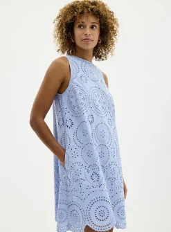 Broderie anglaise trapeze dress