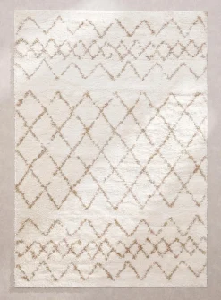 Broken lines tufted rug
