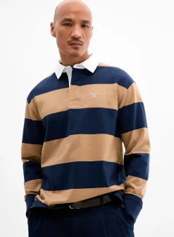 Broom club-stripe rugby polo