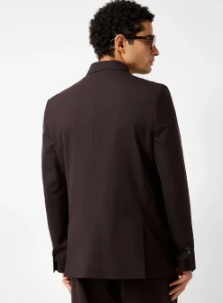 Brown double-breasted jacket