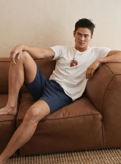 Brushed jersey pyjama short