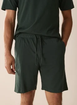 Brushed jersey pyjama short