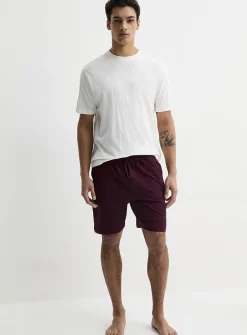 Brushed jersey pyjama short