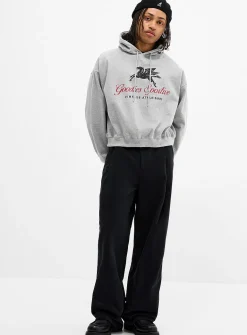 Brushed twill pleated chinos
