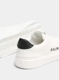 B-Short contrasting logo sneakers