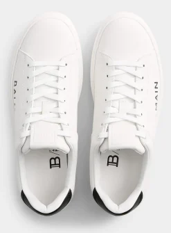 B-Short contrasting logo sneakers