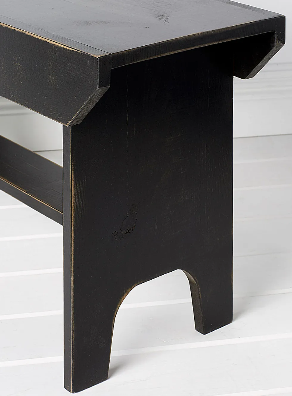 Bucket rustic bench