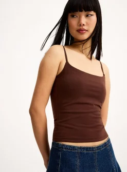 Built-in bra cropped cami
