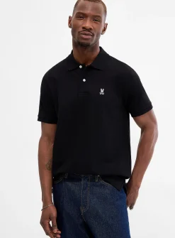 Bunny logo piqué polo