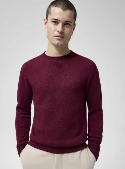 Burgundy knit sweater