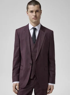Burgundy 3-piece suit