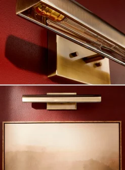 Burnished brass wall sconce