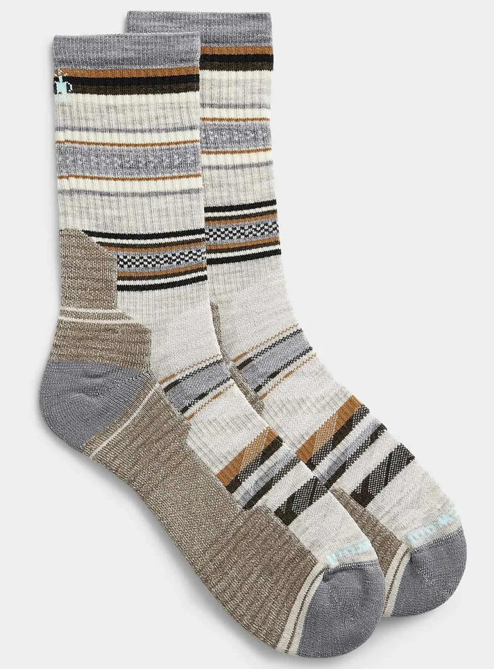 Burnished stripe hiking sock