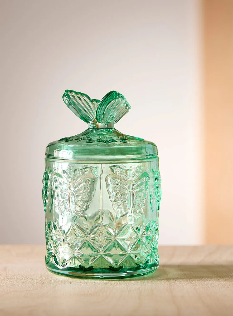 Butterflies decorative jar