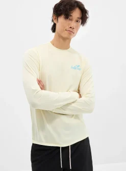 Buttery yellow long-sleeve rashguard tee