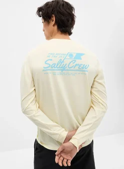 Buttery yellow long-sleeve rashguard tee