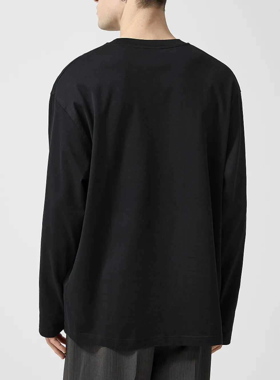 Button logo long-sleeve T-shirt