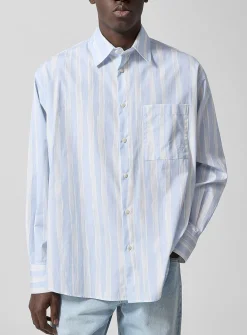 Camargue painted stripes oversized shirt