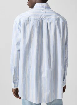 Camargue painted stripes oversized shirt