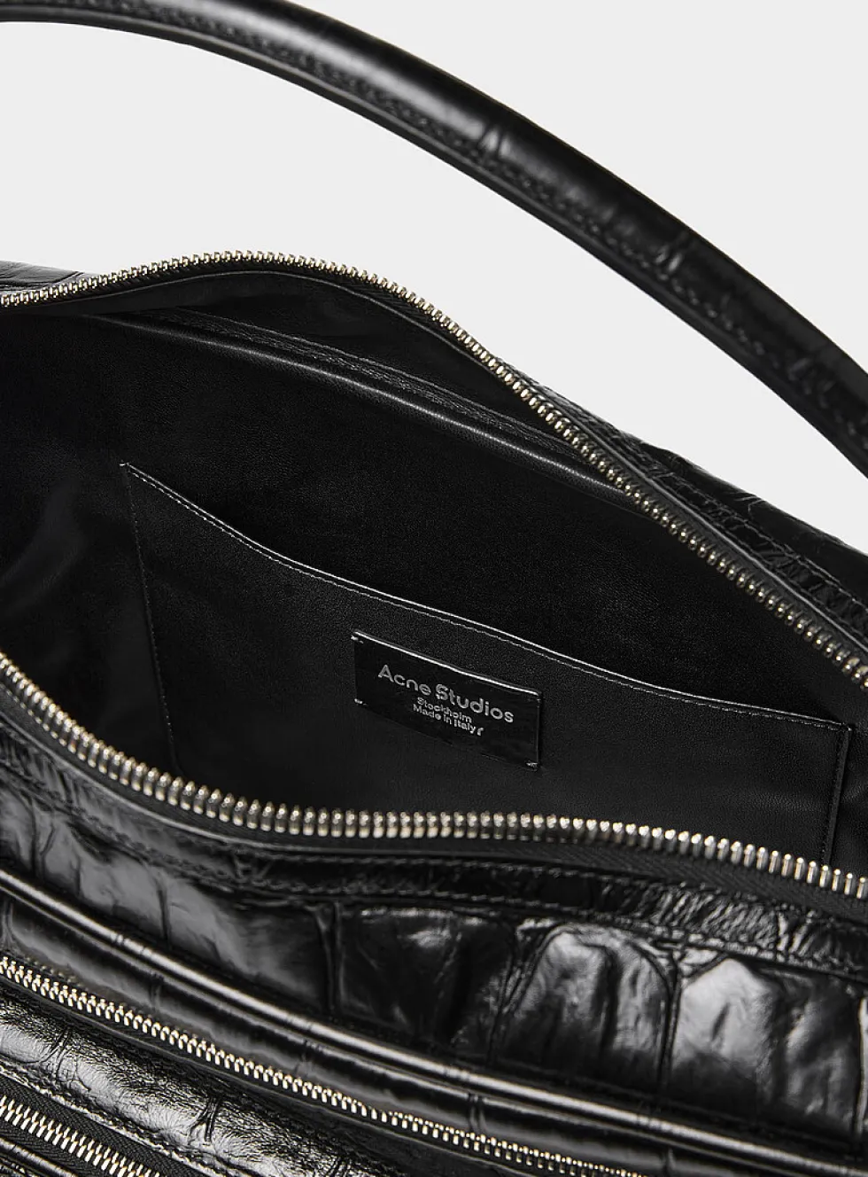 Camero faux-croc leather purse