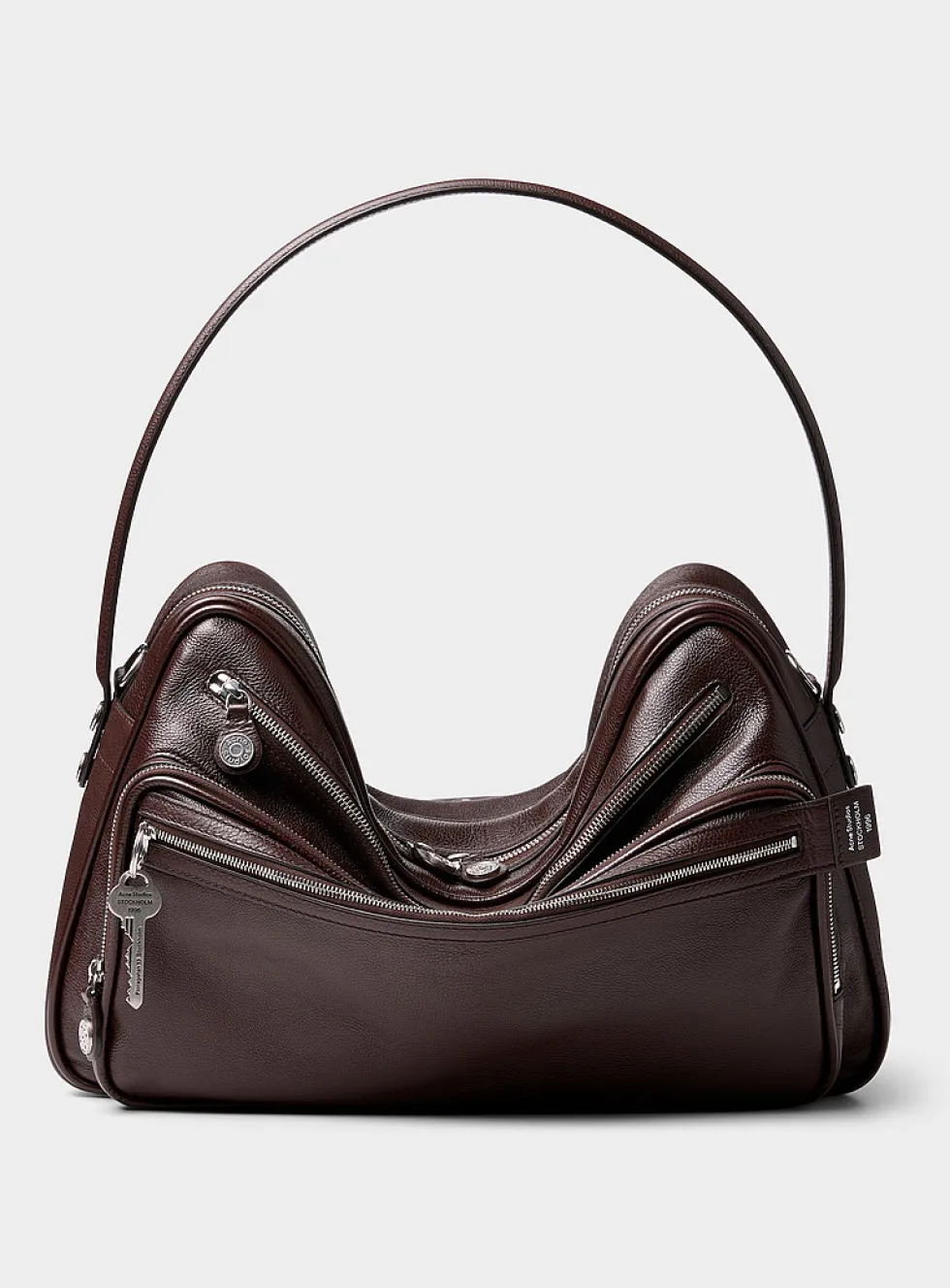Camero leather messenger bag