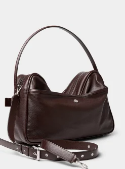 Camero leather messenger bag
