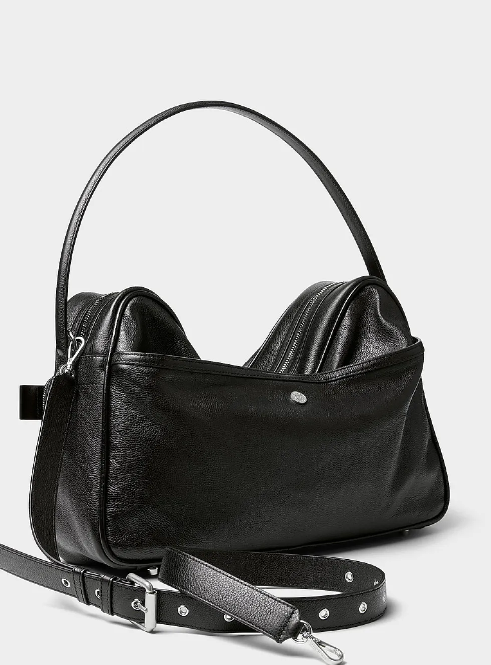 Camero leather messenger bag