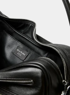 Camero leather messenger bag