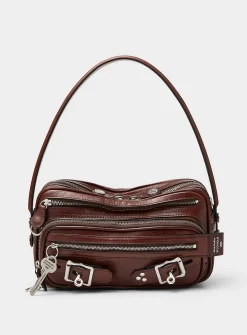 Camero leather-strap handbag