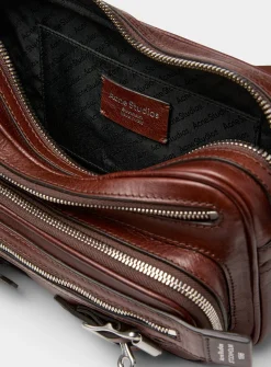 Camero leather-strap handbag