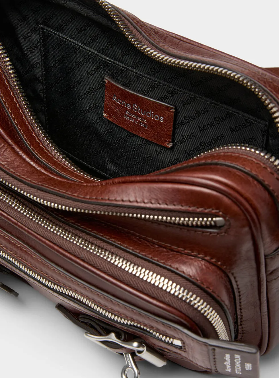 Camero leather-strap handbag