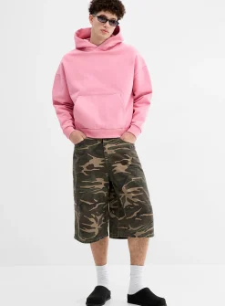Camo darted-knee 16" jort