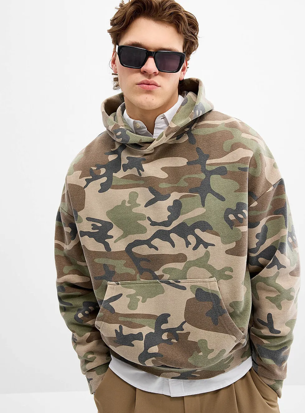 Camo peachskin hoodie