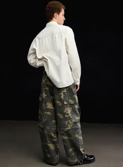 Camo ripstop convertible cargo pant