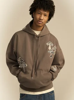 Camo-cross hoodie
