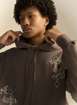 Camo-cross hoodie