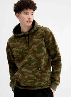 Camouflage print hoodie